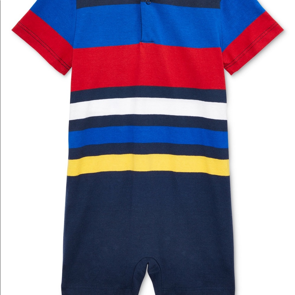Polo Ralph Lauren Baby boys stripe cotton shortall